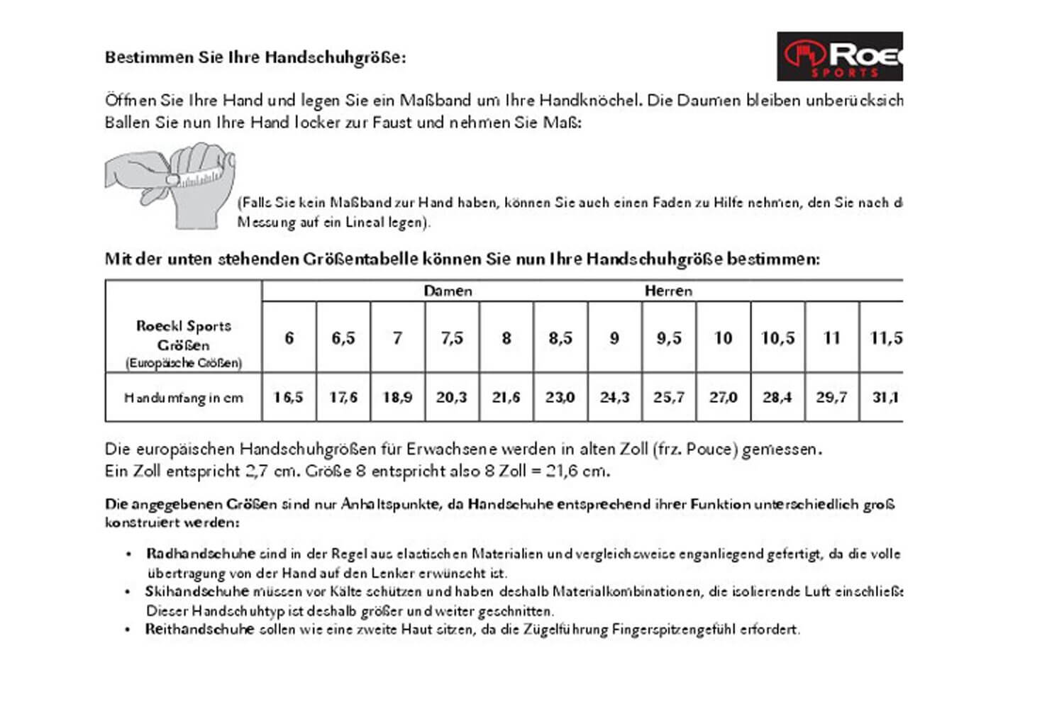 Roeckl RANTEN 2 Langfinger Handschuhe  