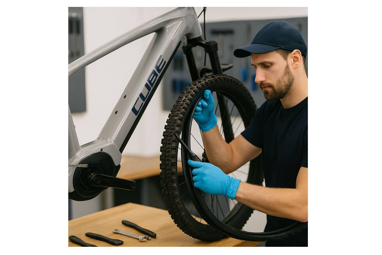 Service Fahrrad Reifen wechseln  