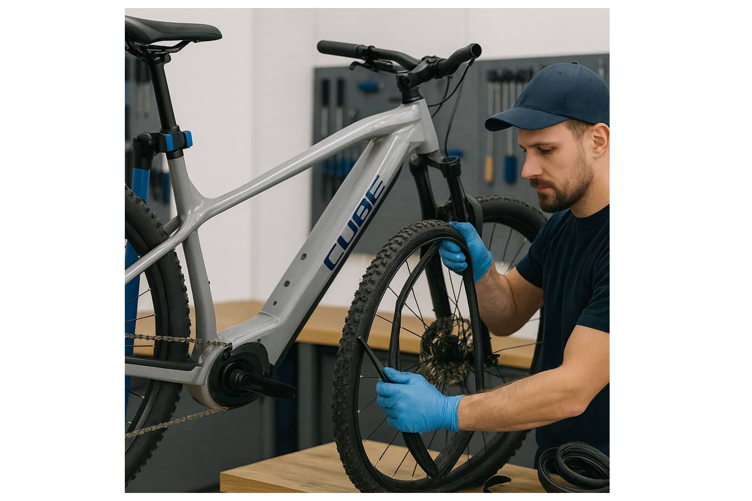 Service Fahrrad Reifen und Schlauch wechseln  