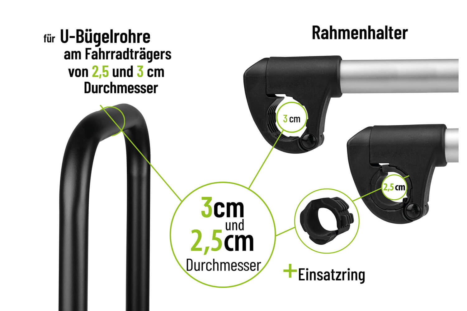 Eufab Strap Rahmenhalter lang  