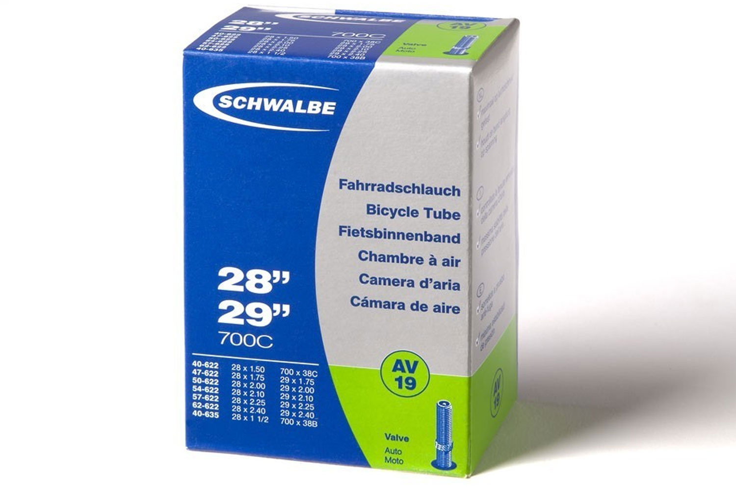 Schwalbe Schlauch AV 19 Autoventil  