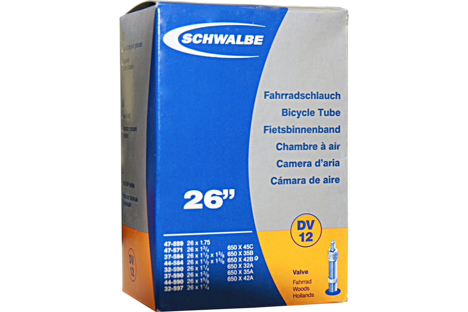 Schwalbe Schlauch DV 12 26" Zoll  