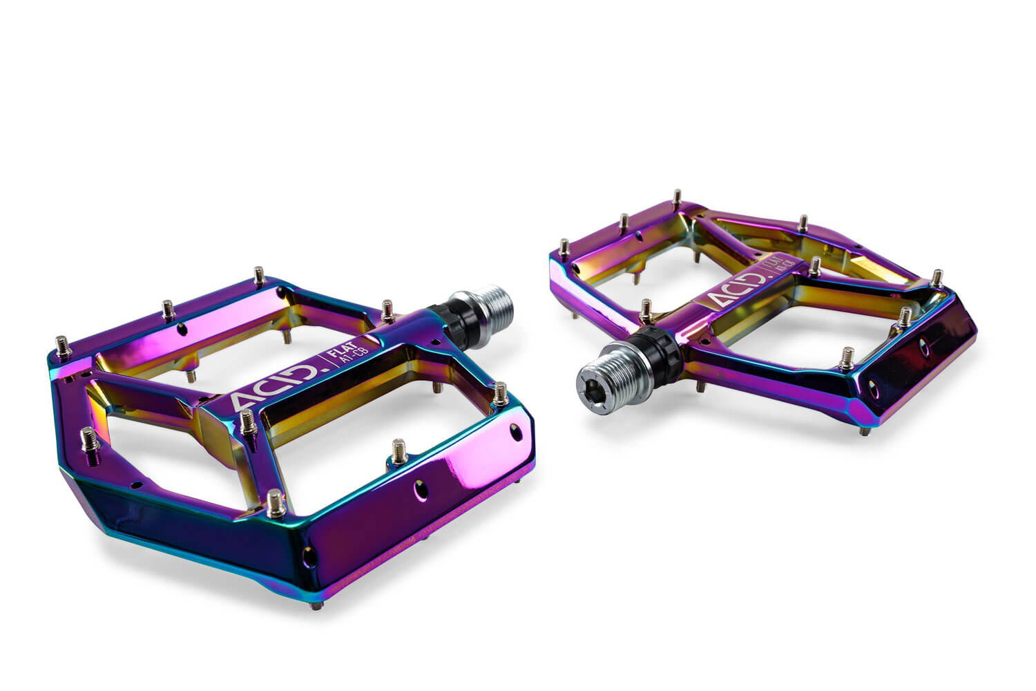 Cube Pedale Acid Flat A1-CB oil slick  