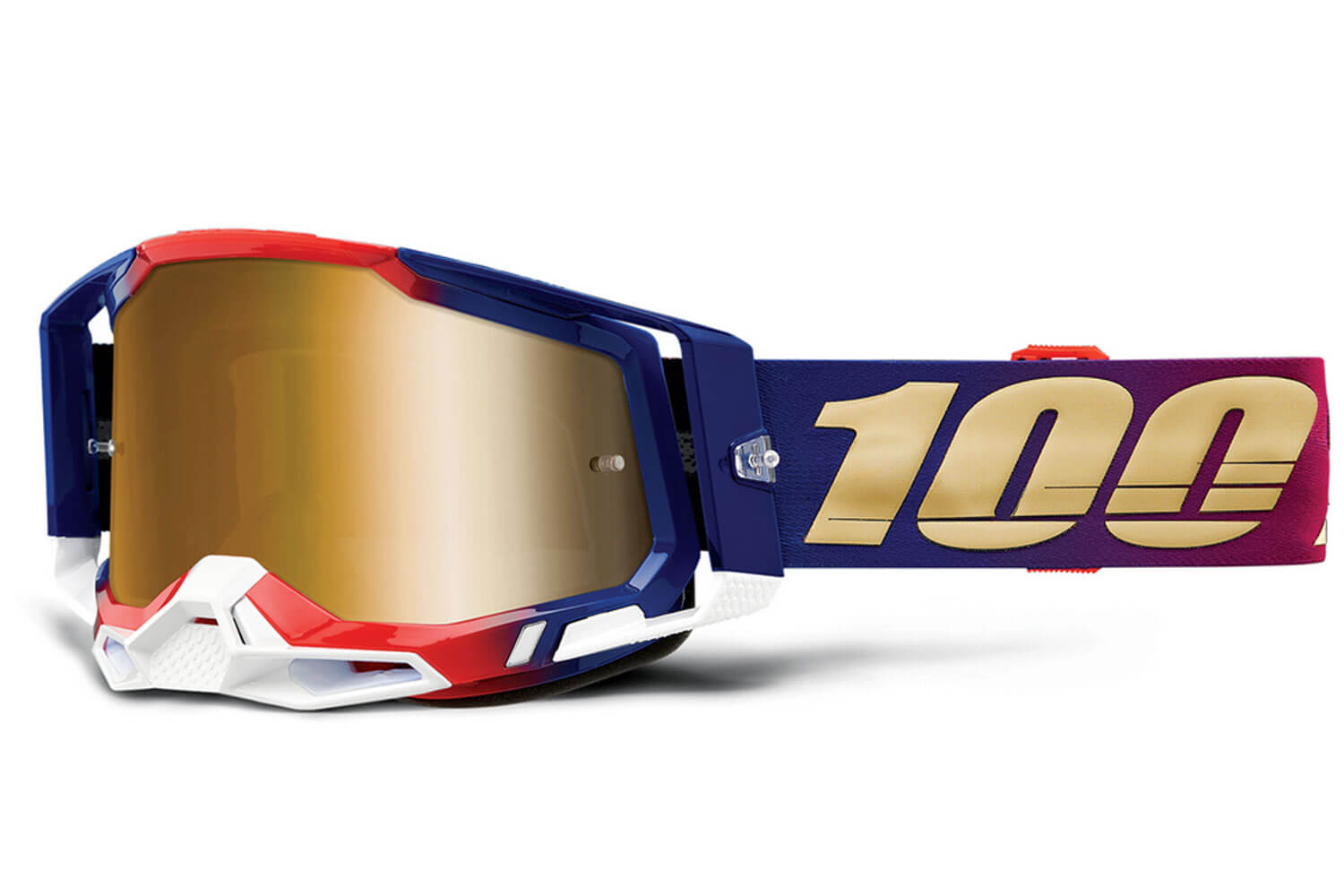 100% Racecraft 2 Goggle mit Anti Fog und Mirror Lens  