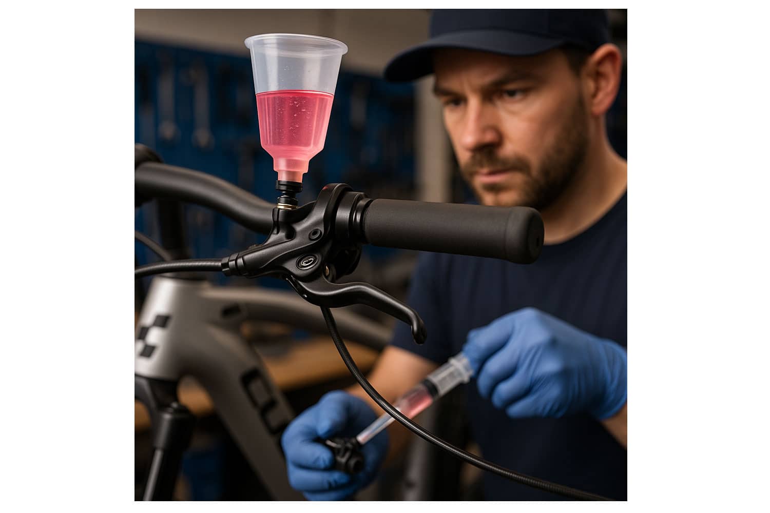 Service Fahrrad Bremsen entlüften  