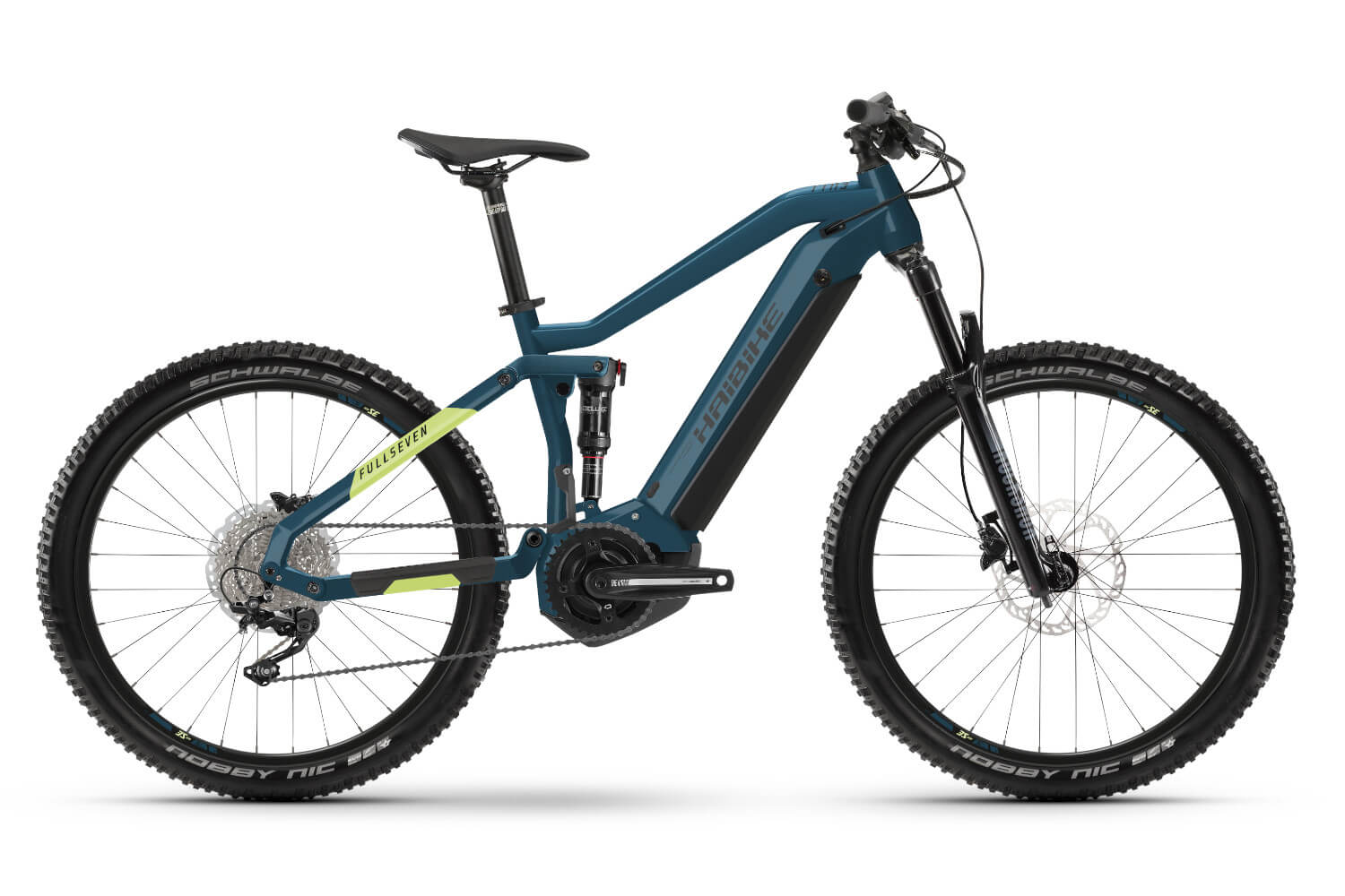 Haibike FullSeven 5 2021 blue/canary eBike Fully
