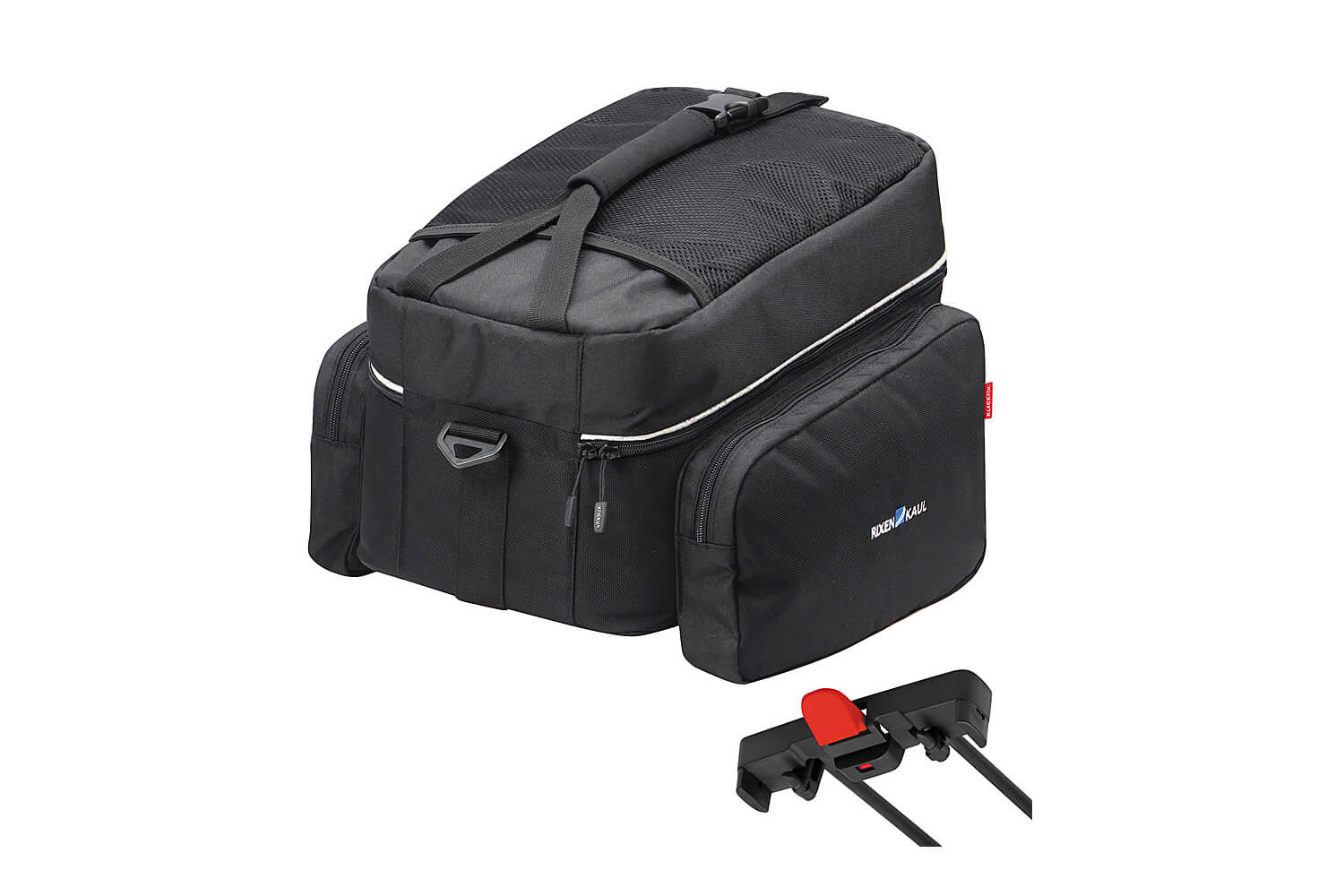 Sac Shopping Vélo KLICKfix Alingo GT, 41x29x24 Cm, Pour Système De Fixation Racktime - Rouge/crème, Neuf